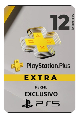 Ps Plus Extra 12 Meses Ps5 - Leia Descrição